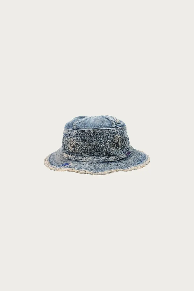 11.5Oz Denim Literary-Themed Hat: 'The Old Man And The Sea' (Crash Remake) In Indigo 1