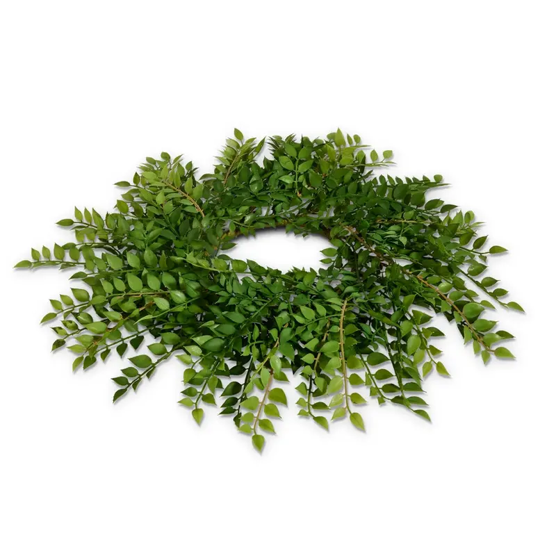 18-Inch Ruscus Candle Ring Or Mini Wreath 1