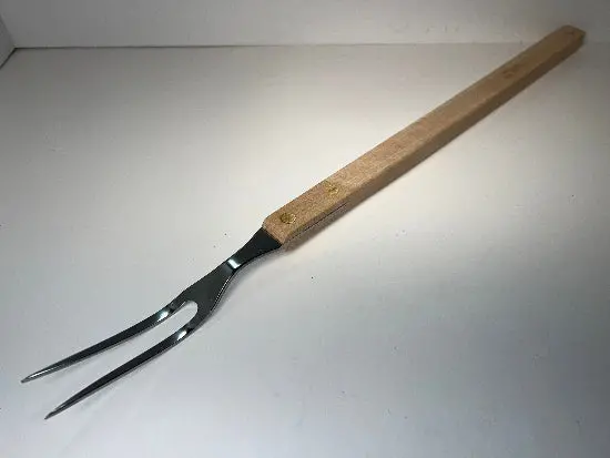 1960S Russell Green River Works Meat Fork – 21" Overall, Wooden Handle, Nos 1