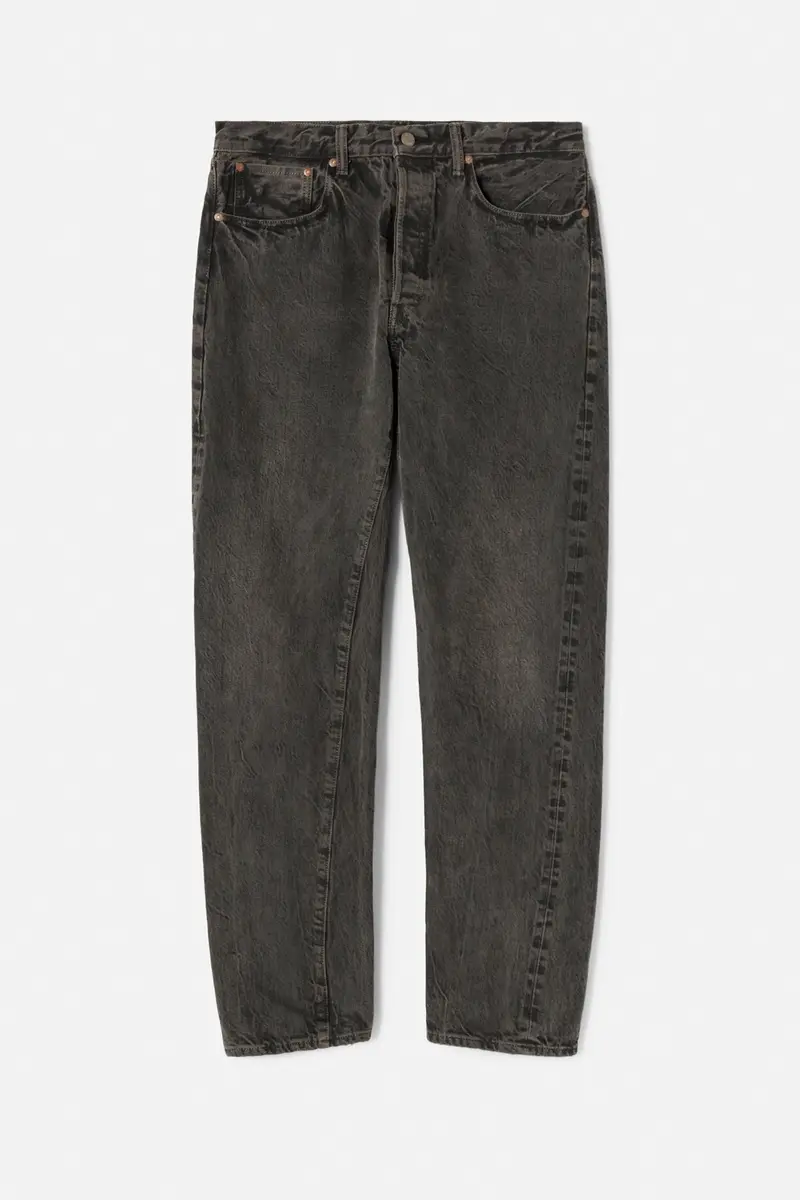 1966 Selvedge Slim Jeans In Tarnished Black 1