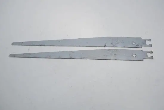 2 Nos Stanley 12" Compass Keyhole Saw Blades For Metal Cutting – Turret Head Compatible 1