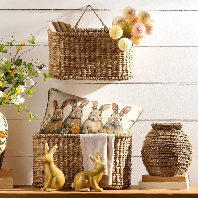 20-Inch Bunny Meadow Accent Pillow 1