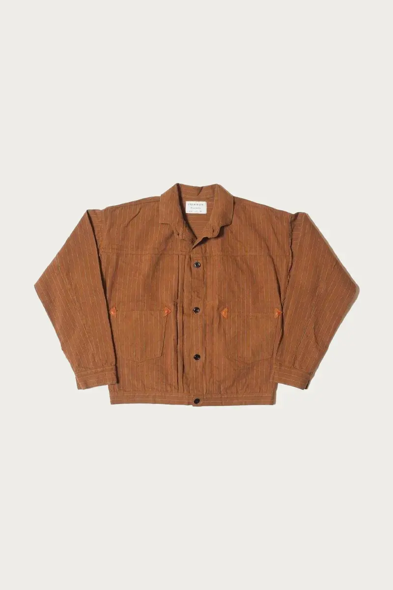 2214 Heavy Leather-Bound Blouse – Duck Stripe Texture 1