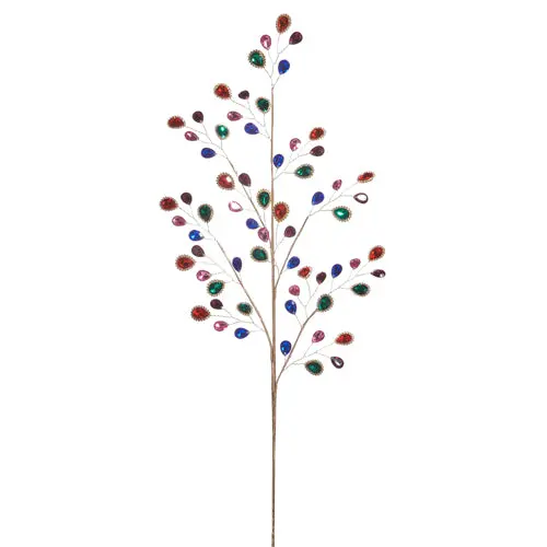 32-Inch Multicolor Jeweled Spray – Vibrant Holiday Or Event Decoration 1