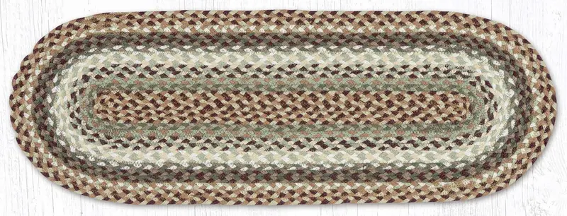 36-Inch Oval Jute Table Runner In Rustic Primitive Style 1