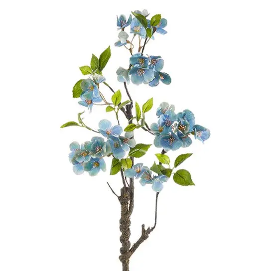 38.5-Inch Blue Blossom Artificial Floral Spray 1