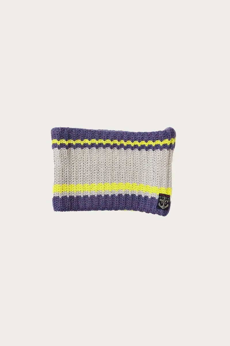 3G Wool Cable-Knit Snood – Bright Yellow 1