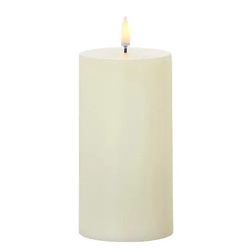 3X6-Inch Ivory Pillar Led Candle 1