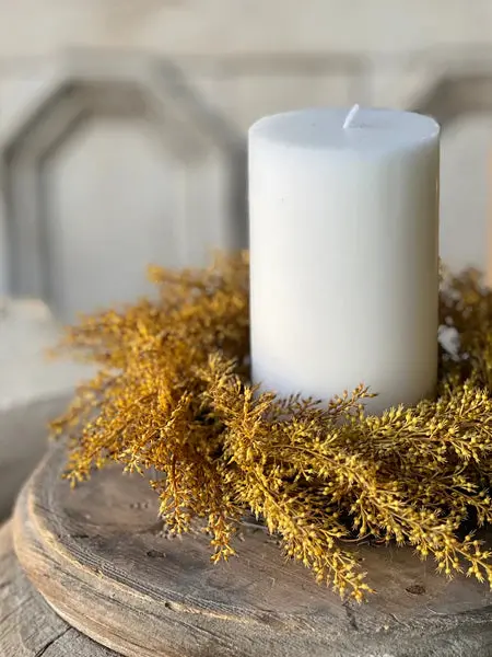 4-Inch Whickham Wheat Candle Ring In Maize Tone 1