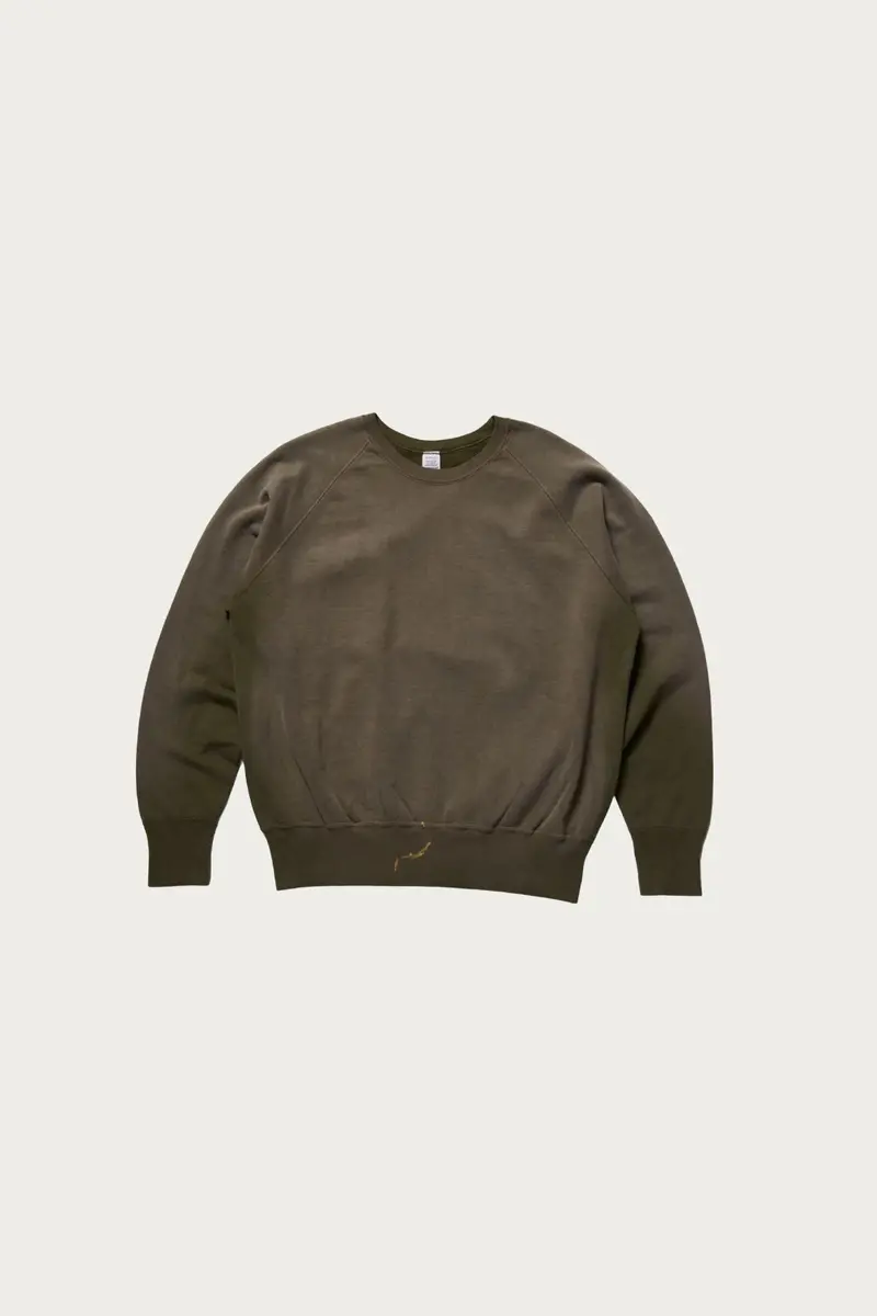 461 Sun-Faded Crewneck Sweatshirt – Olive Drab Green 1