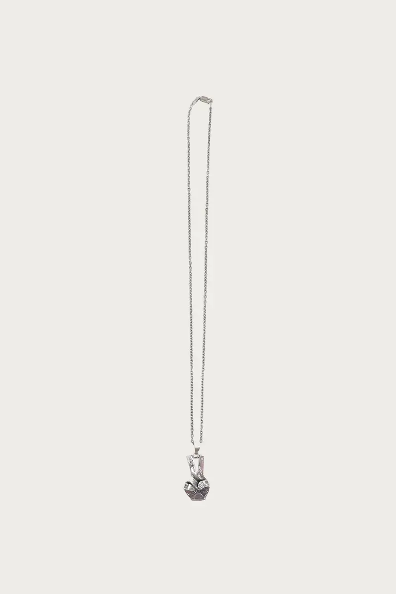 50 Cent Peace Sign Pendant Necklace With Chain 1