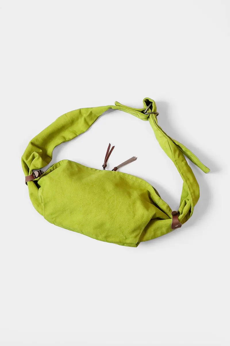 #6 Canvas Little Snufkin Crossbody Bag In Light Green 1