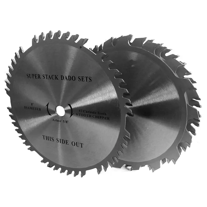 8-Inch 42-Tooth Stackable Dado Blade Set 1