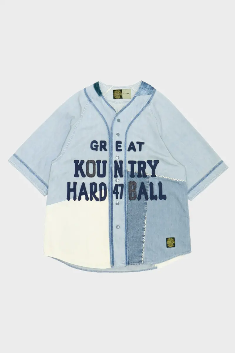 8-Ounce Distressed Denim Baseball Shirt – Great Kountry Style 1