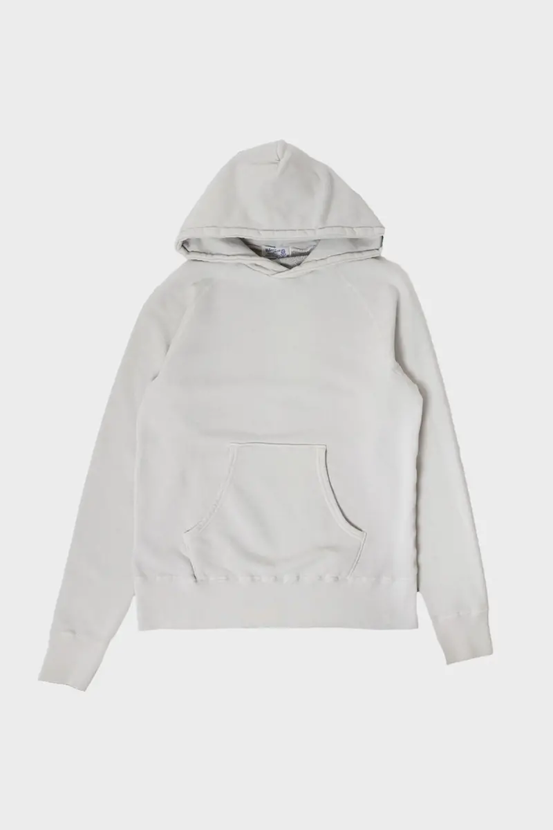 8Oz Pigment Freedom Pullover Hoodie – Heather Grey Eco-Dyed Sweatshirt 1