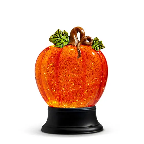 9.5-Inch Lighted Swirling Water Pumpkin Decoration 1