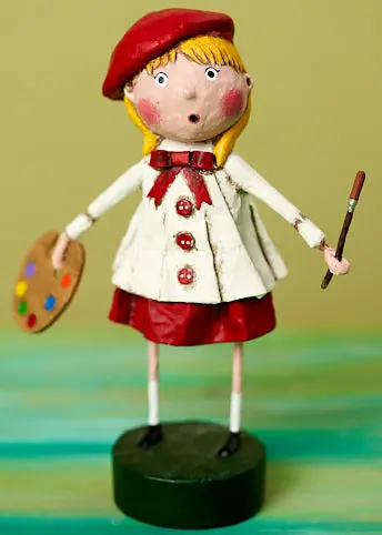 Abstract Spirit Figurine Celebrating Creativity – 'Artistic Spirit' By Lori Mitchell 1