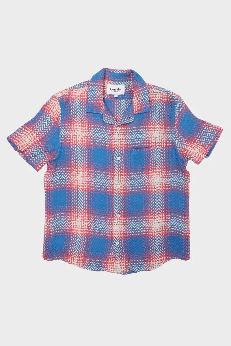 Acid Plaid Lightweight Shirt – Firecracker Print 1