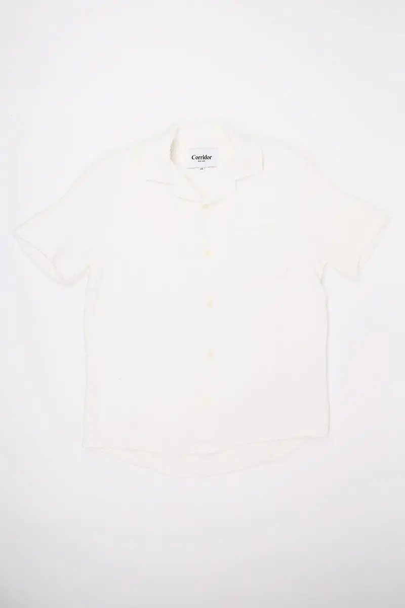 Acid Plaid Minimalist Shirt – Crisp White 1