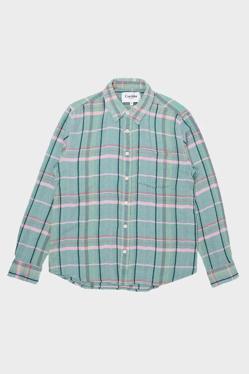 Acid Plaid Shirt – Fern Meadow Print 1