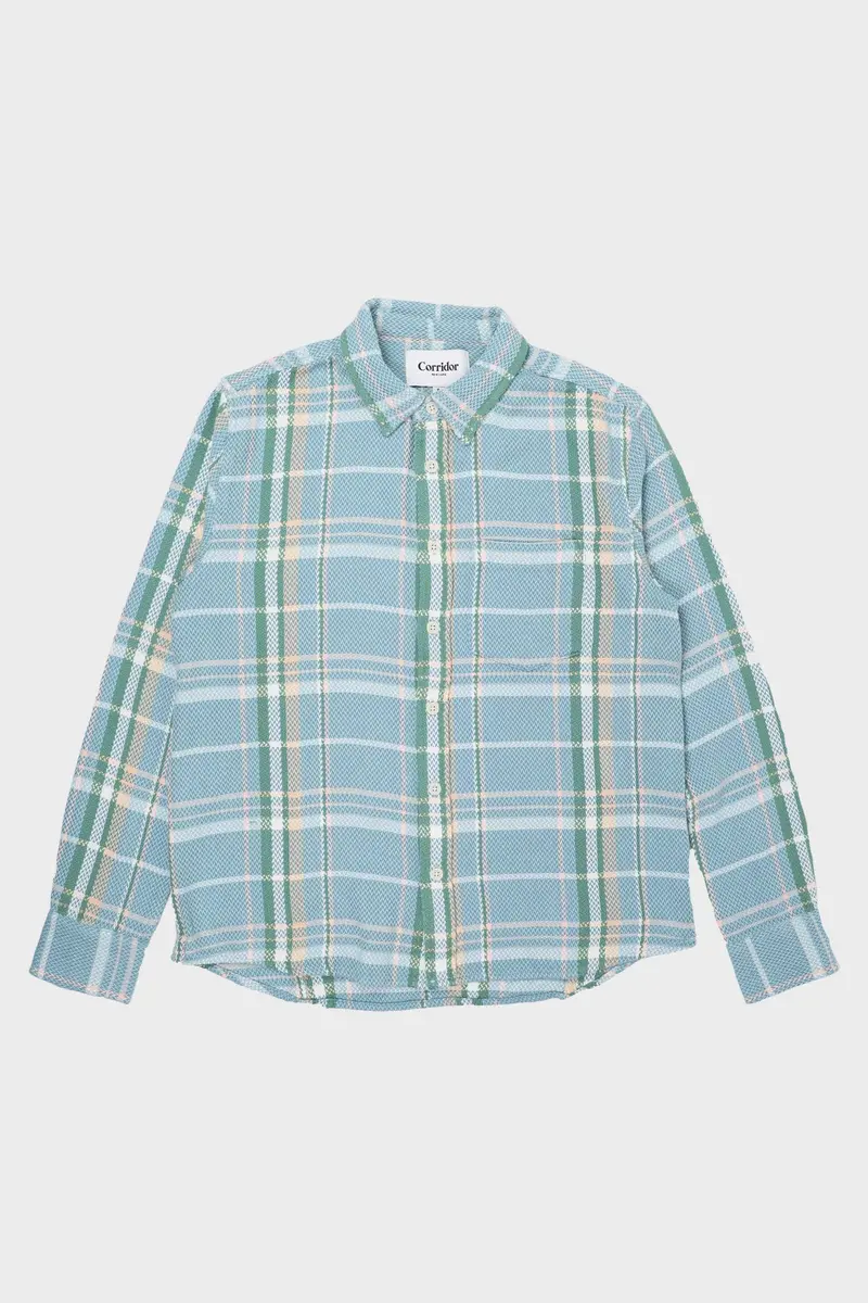 Acid Plaid Summer Shirt – Wildflowers Pattern 1