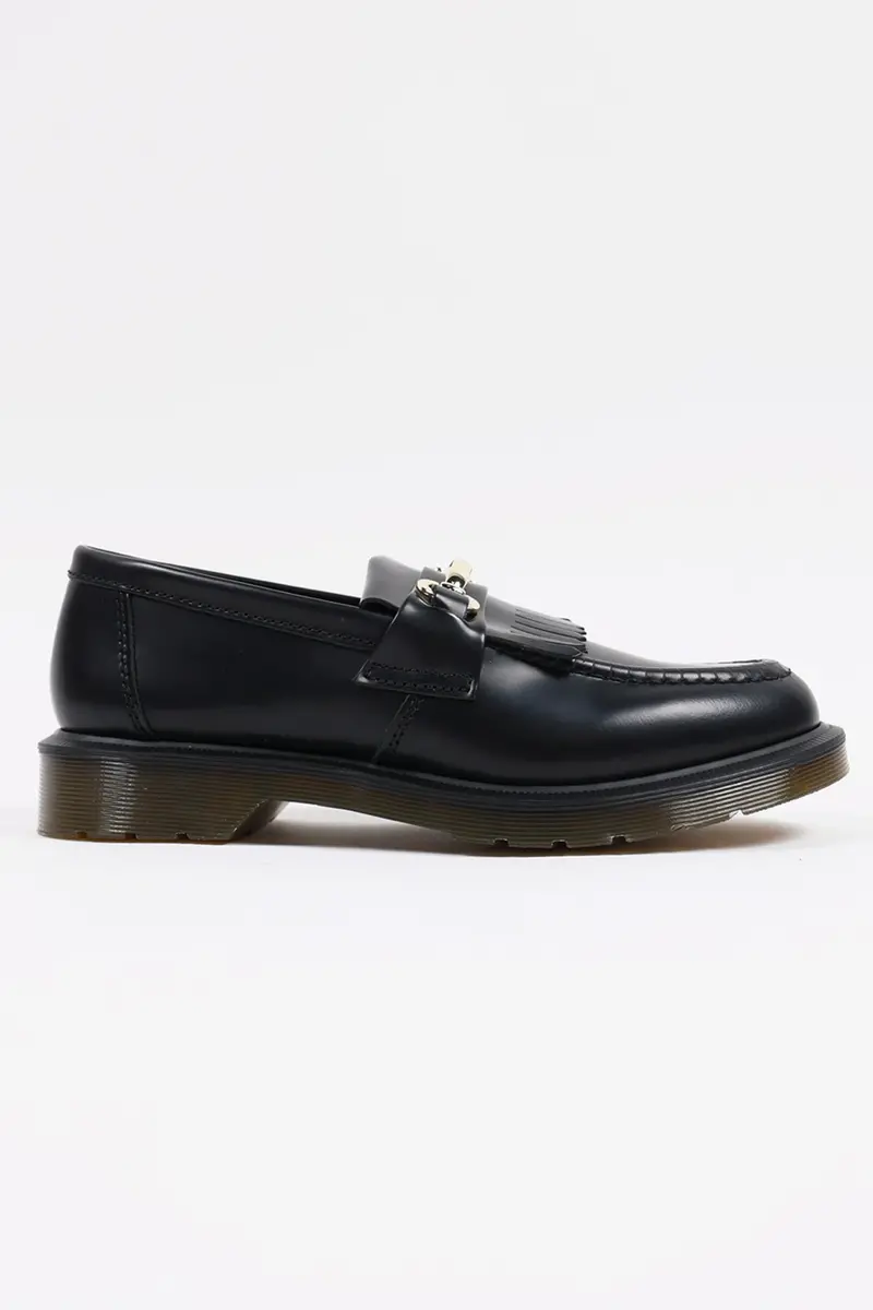 Adrian Snaffle Loafer – Polished Black Leather 1