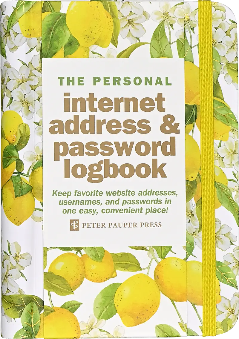 Amalfi Lemons Password & Internet Logbook 1