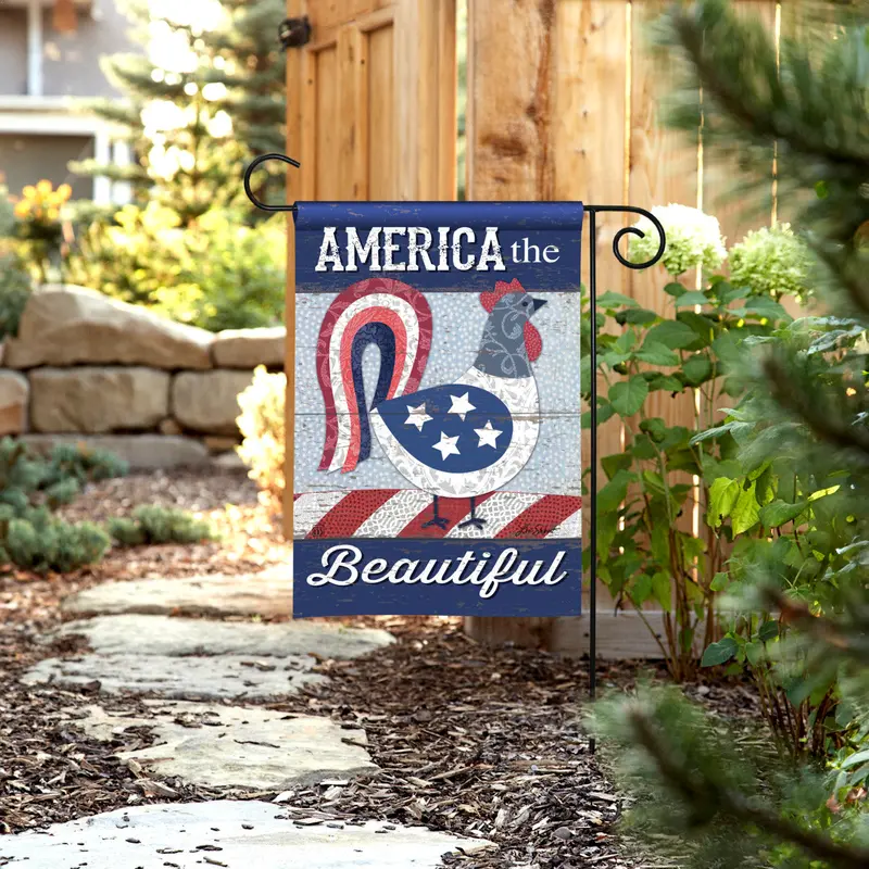 'America The Beautiful' Patriotic Garden Flag 1