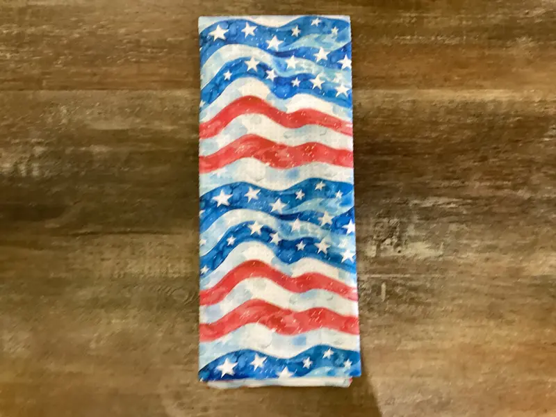 American Flag Stars And Stripes Eco Dishtowel 1