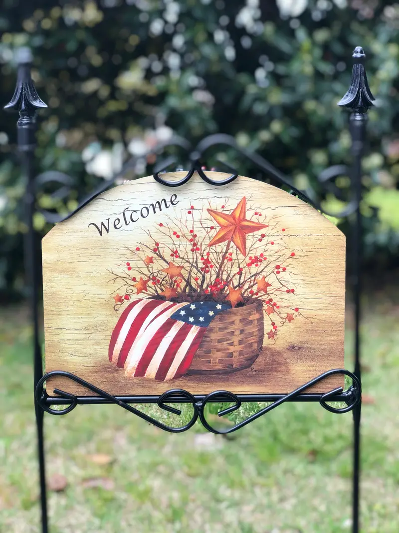 Americana Dreams Patriotic Garden Plaque 1