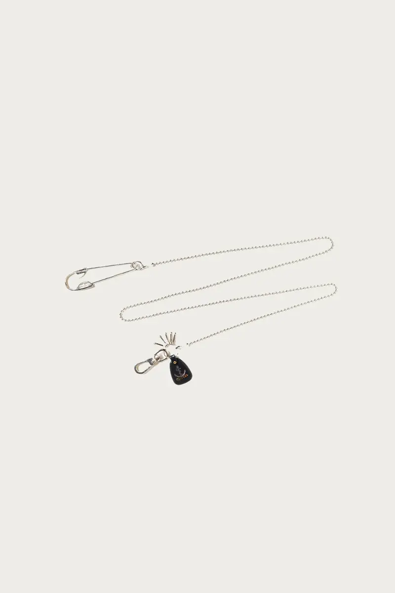 Anchor Polished Brass Snood Chain – Silver Finish 1