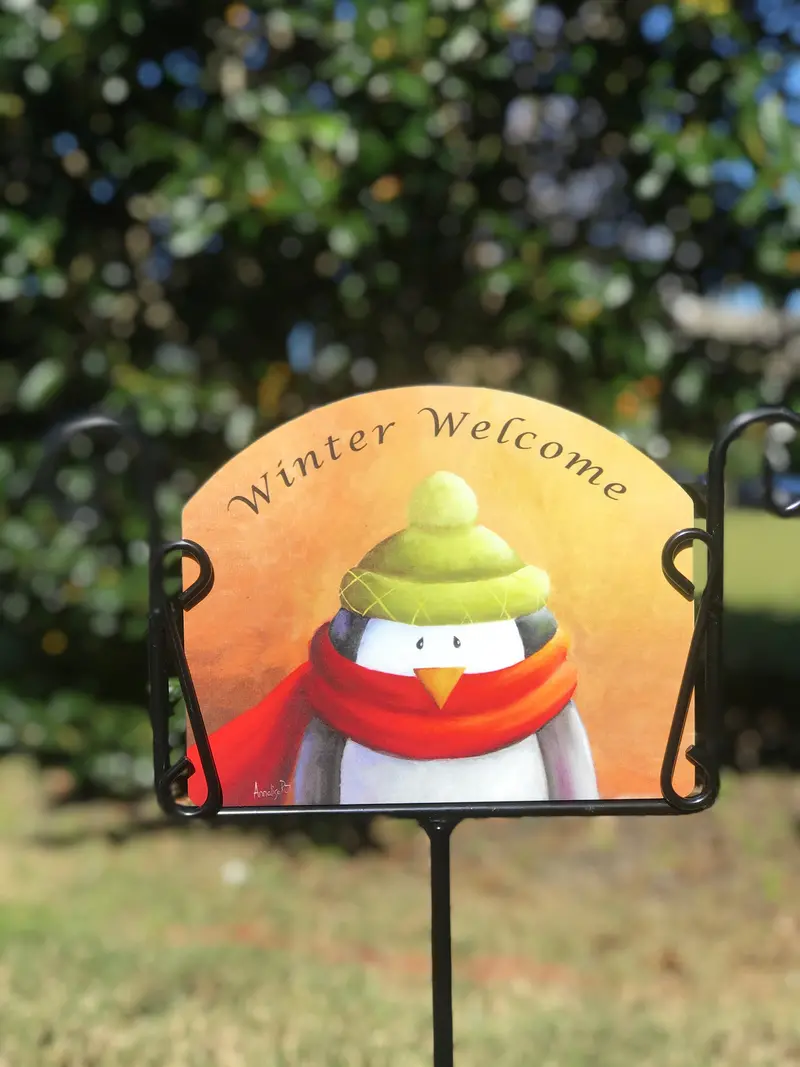 Arctic-Themed Freeze Winter Greeting Sign 1