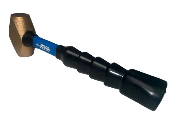 Armstrong Vintage Brass Soft-Face Hammer — 2.5 Lb, 1.5" Face, Fiberglass Handle 1