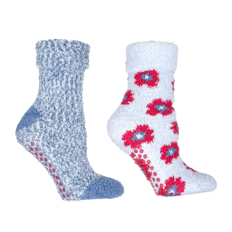 Aromasoles Rose & Shea Butter Floral Socks – 2-Pack 1