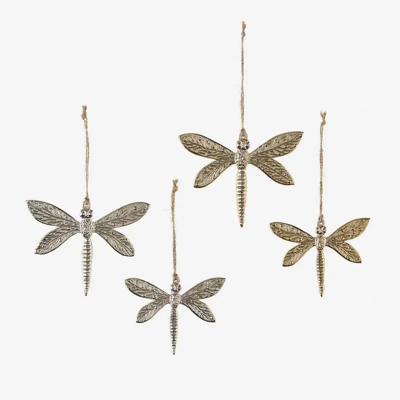 Artisan Dragonfly Ornament Set – 4 Unique Designs 1