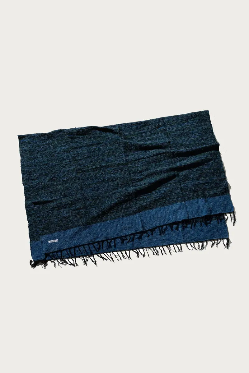 Artisan Handloom Rug – Soft Indigo Blue Shade 1