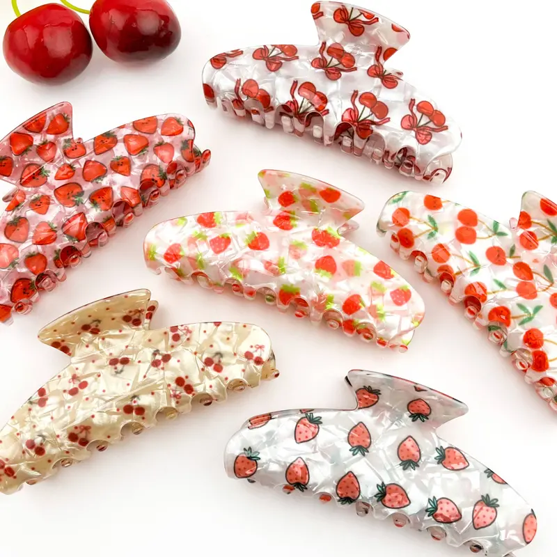 Assorted Fruity Hair Clips Collection 1