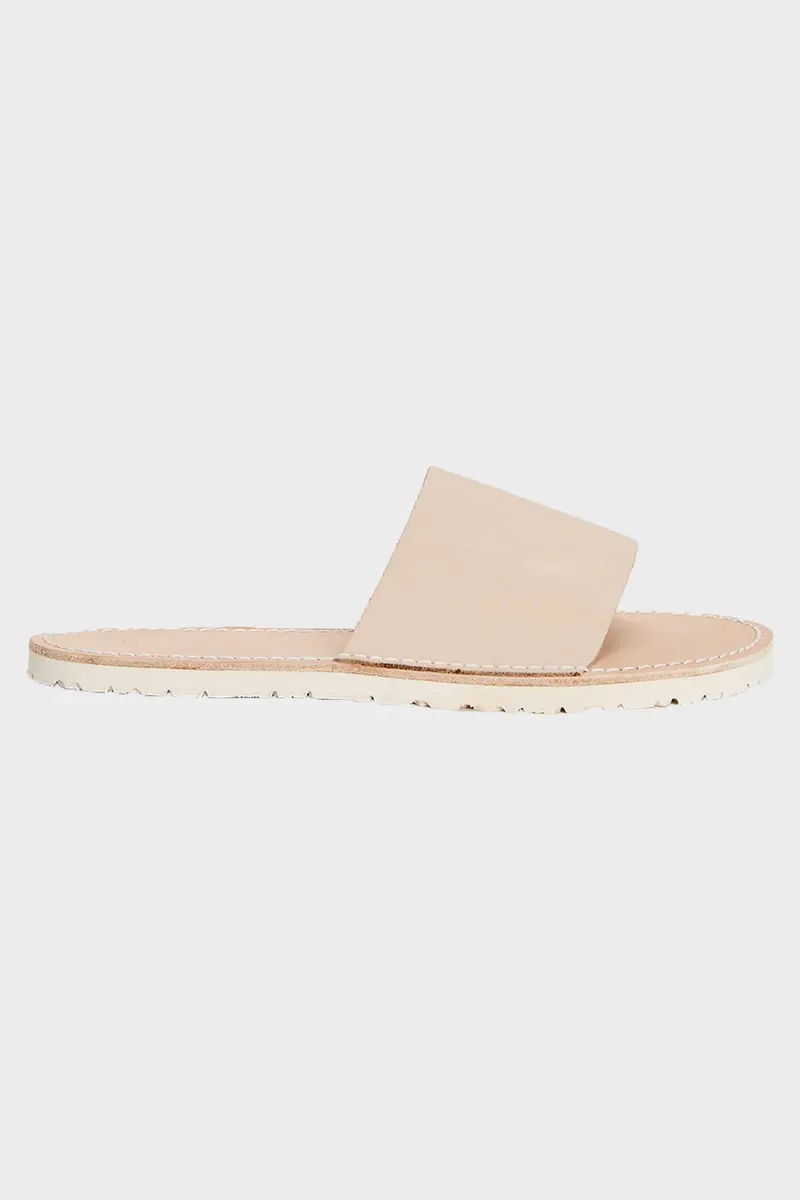 Atelier Handcrafted Slippers In Natural Linen 1