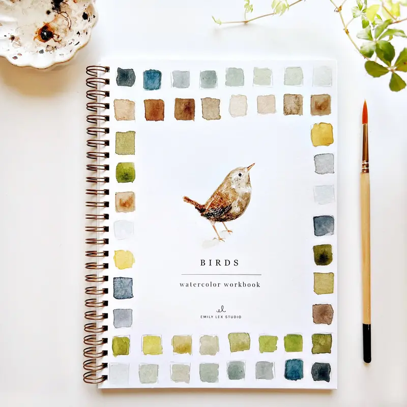 Avian-Themed Watercolor Sketchbook 1