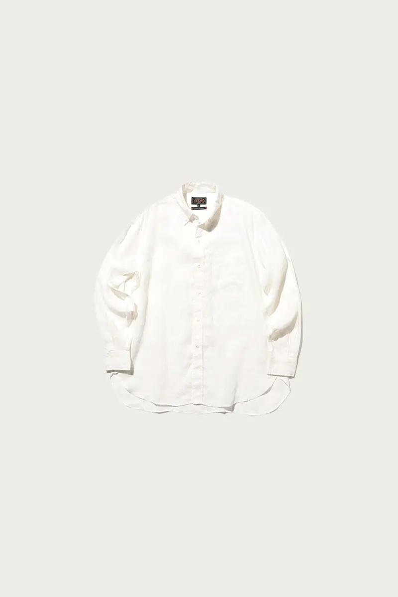 B.D. Classic-Fit Linen Chambray Shirt – Bright White 1