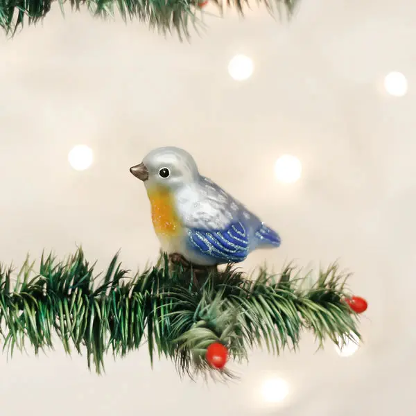 Baby Bluebird Clip-On Christmas Ornament 1