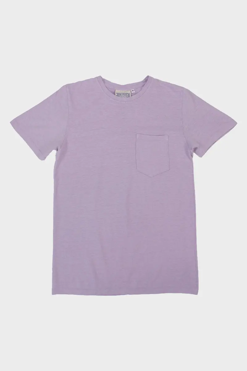 Baja Pocket Tee – Misty Lilac Lightweight Cotton Shirt 1