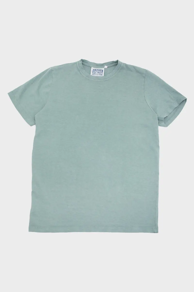 Baja Tee In Clay Green – Casual Cotton Short-Sleeve Top 1