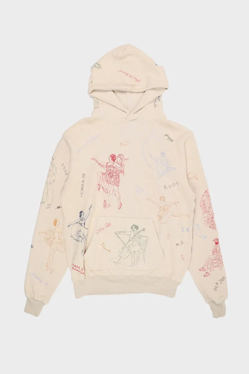 Ballet Hoodie – Soft Oatmeal Heather French Terry 1