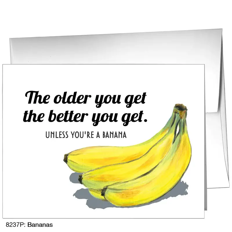 Bananas Humor-Themed Greeting Card 1
