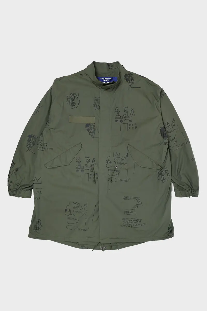 Basquiat Parka In Forest Green Technical Fabric 1