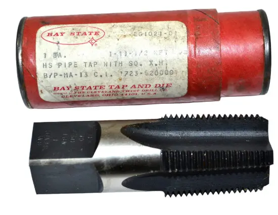 Bay State Tool & Die Hss Pipe Tap — 1" Npt, 11½" Length 1