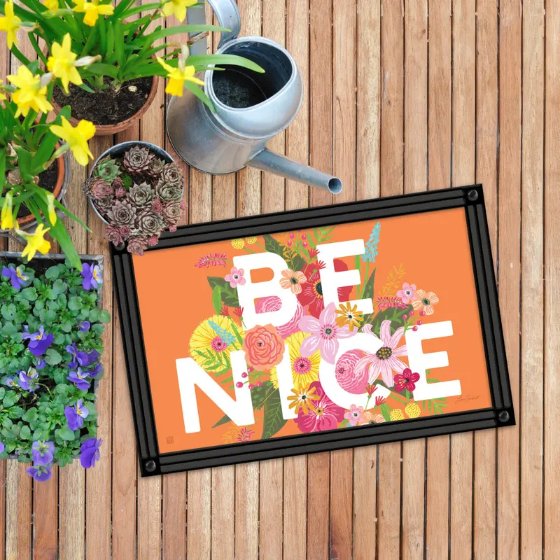 'Be Nice' Encouraging Matmate Desk Mat Insert 1
