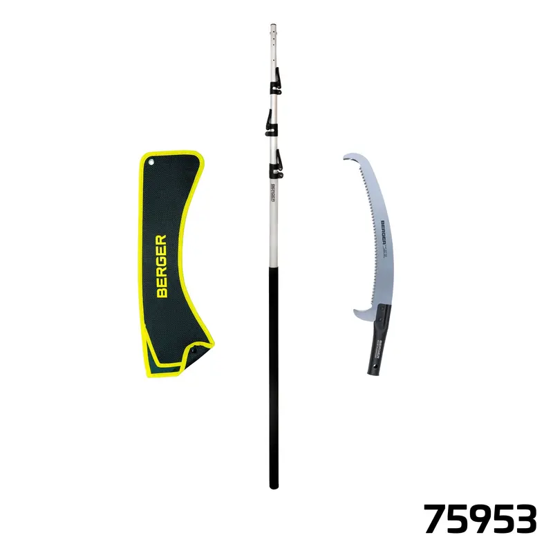 Berger Arborapid Alloy Telescopic Pole Saw Kit – 5.9M Adjustable Aluminum Pole 1