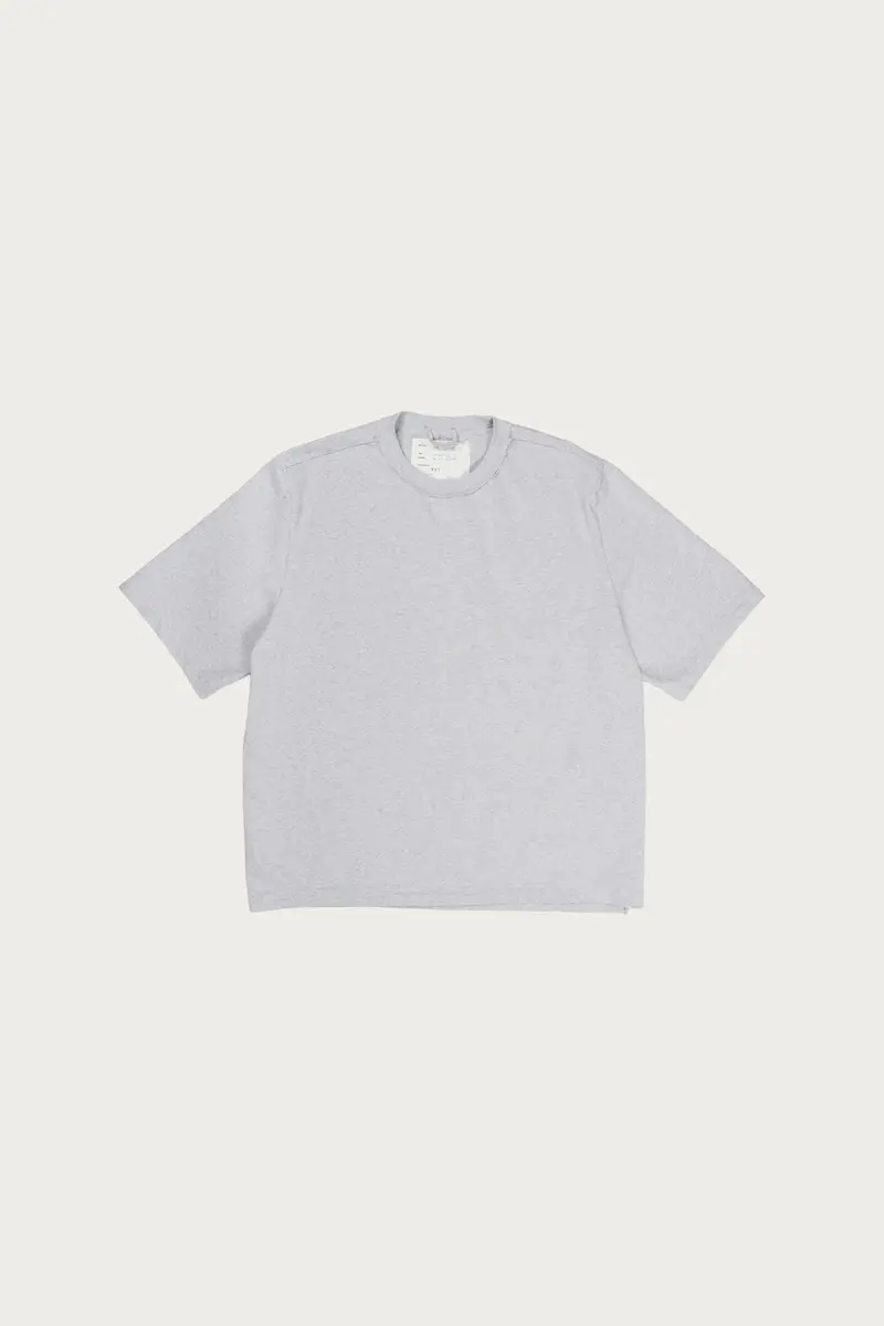Big Heavy Jersey Tee In Grey Melange 1